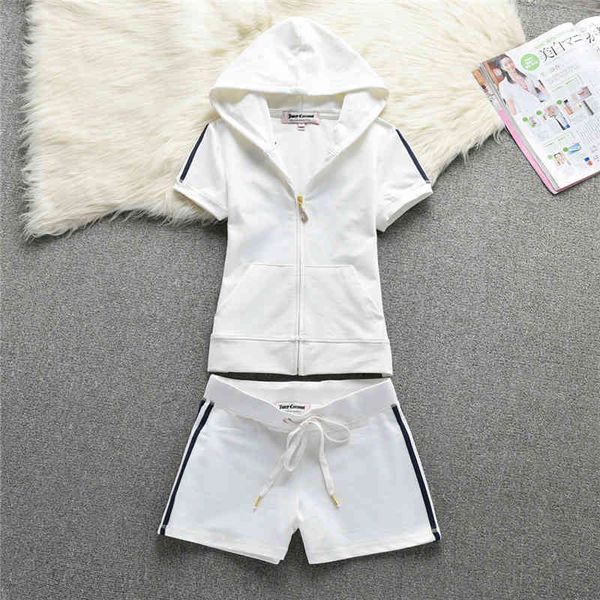two piece dress you'll see women's training suits two leisure joint clothes cotton with hoodie t-shirts high waist shorts sweet co, White
two piece dress you'll see women's training suits two leisure joint clothes cotton with hoodie t-shirts high waist shorts sweet co, White