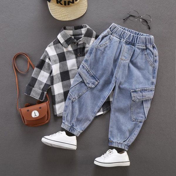 jeans spring and autumn children's denim pants baby boys kids overalls children long jean trousers, Blue
jeans spring and autumn children's denim pants baby boys kids overalls children long jean trousers, Blue