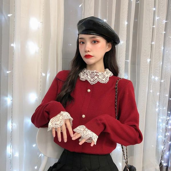 women's sweaters loose autumn winter clothes women 2021 sweet style lace-up fake two pieces korean ladies fashion brand, White;black
women's sweaters loose autumn winter clothes women 2021 sweet style lace-up fake two pieces korean ladies fashion brand, White;black