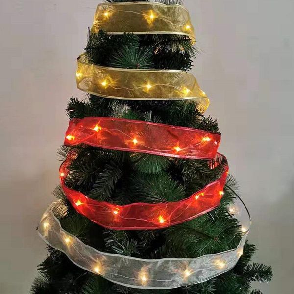 strings 2m christmas lights gold and silver ribbon fairy led light string garland decorations for wedding party holiday home enfeites
strings 2m christmas lights gold and silver ribbon fairy led light string garland decorations for wedding party holiday home enfeites