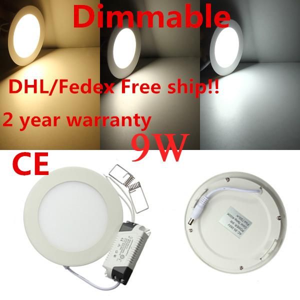 40pcs/lot dimmable ultra bright 9w ac85-265v ac110v 220v led ceiling recessed grid downlight round panel light down lights
40pcs/lot dimmable ultra bright 9w ac85-265v ac110v 220v led ceiling recessed grid downlight round panel light down lights