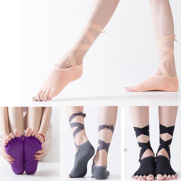 sports socks women yoga anti-slip backless ladies ventilation ballet dance gym fitness pilates strap cotton, Black
sports socks women yoga anti-slip backless ladies ventilation ballet dance gym fitness pilates strap cotton, Black