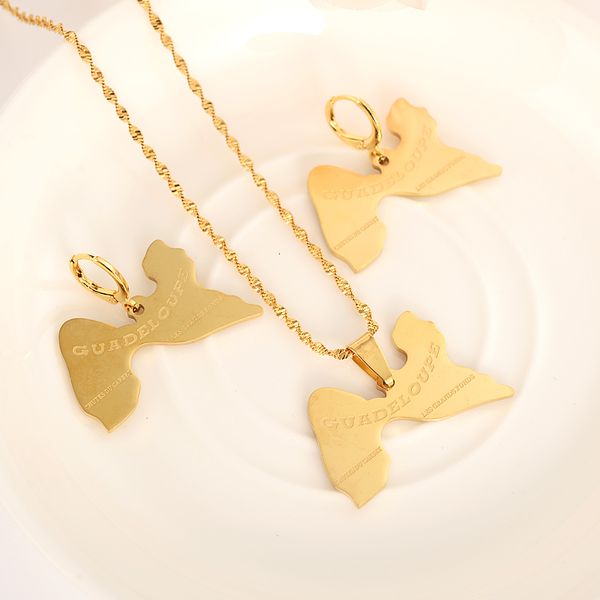 jewelry sets gold guadeloupe pendant map earring necklace chain party for women girls souvenir wedding bridal gift, Black
jewelry sets gold guadeloupe pendant map earring necklace chain party for women girls souvenir wedding bridal gift, Black