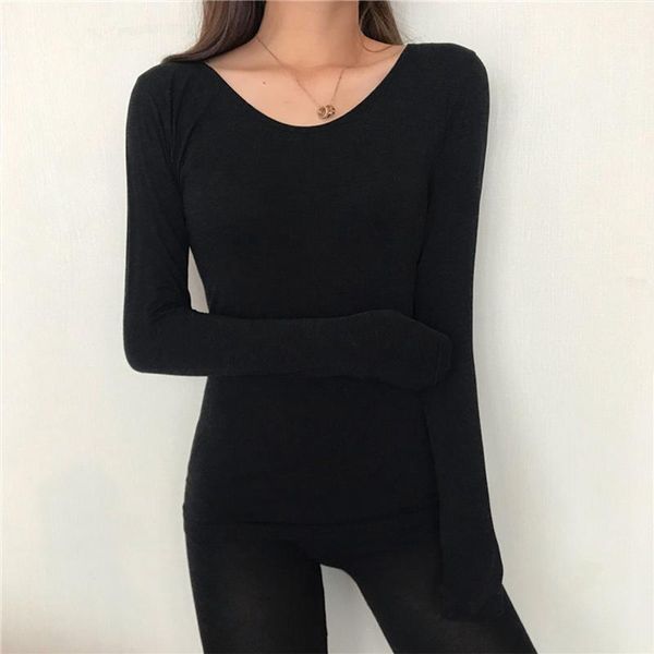 elasticity women sets for winter solid long sleeves o neck breathable casual ankle-length sheath thermal johns women's two piece pants, White
elasticity women sets for winter solid long sleeves o neck breathable casual ankle-length sheath thermal johns women's two piece pants, White