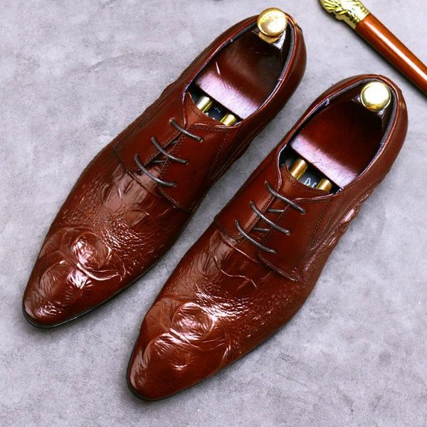 dress shoes 2021 men handmade brand cow leather business crocodile pattern oxford for wedding designer loafers, Black
dress shoes 2021 men handmade brand cow leather business crocodile pattern oxford for wedding designer loafers, Black