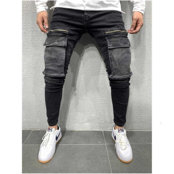 men's jeans man big pocket hip hop fashion trend casual zipepr skinny sweatpants designer male autumn teenager slim denim pencil pants, Blue
men's jeans man big pocket hip hop fashion trend casual zipepr skinny sweatpants designer male autumn teenager slim denim pencil pants, Blue