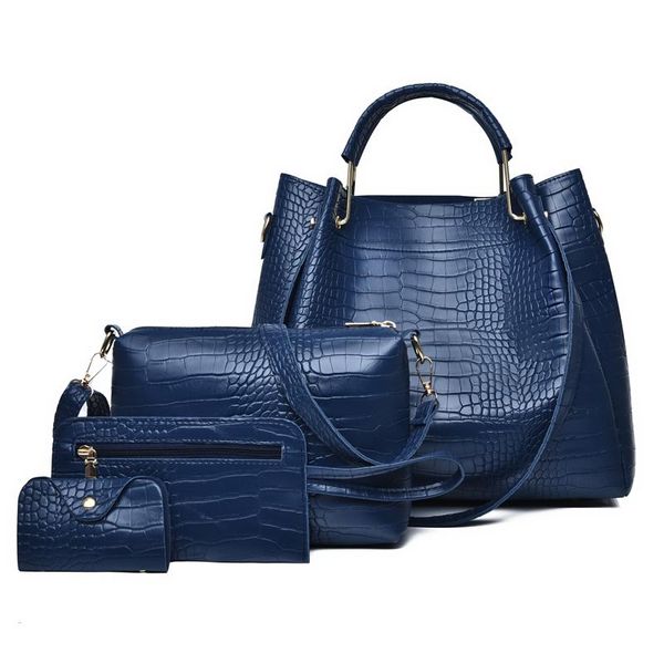 evening bags four-piece vintage crocodile pattern pu leather shoulder for women 2021 large capacity women's handbag travel tote bag
evening bags four-piece vintage crocodile pattern pu leather shoulder for women 2021 large capacity women's handbag travel tote bag