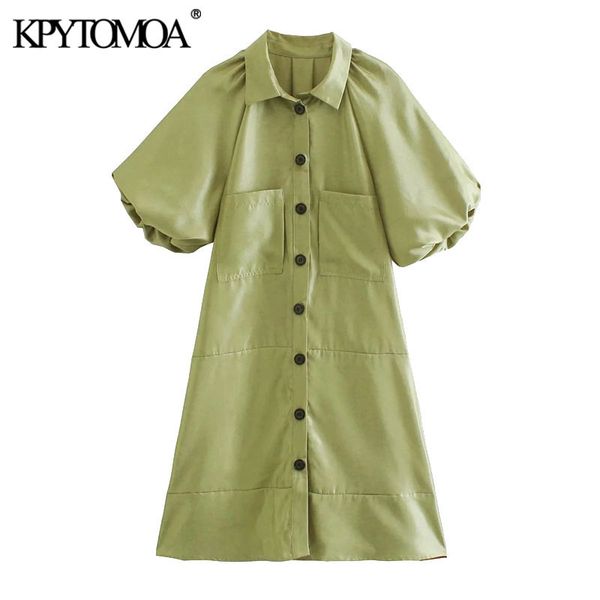 women chic fashion with pockets mini dress vintage puff sleeve button-up female dresses vestidos mujer 210416, Black;gray
women chic fashion with pockets mini dress vintage puff sleeve button-up female dresses vestidos mujer 210416, Black;gray