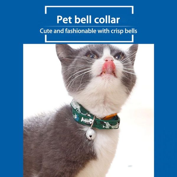 cat collars & leads pet separable collar with bell adjustable buckle cartoon fish bone pattern supplies accessories for daily wear cats& pup
cat collars & leads pet separable collar with bell adjustable buckle cartoon fish bone pattern supplies accessories for daily wear cats& pup
