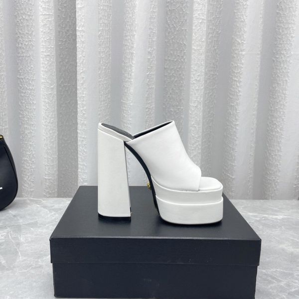 white medusa platform sandals mules calf leather slides chunky block high heels slip-on open toe women luxury designers street style shoes e, Black
white medusa platform sandals mules calf leather slides chunky block high heels slip-on open toe women luxury designers street style shoes e, Black