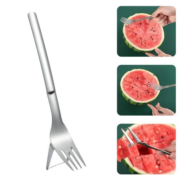 forks multifunctional two-in-one watermelon fork slicer stainless steel cut fruit cutlery family camping portable tableware
forks multifunctional two-in-one watermelon fork slicer stainless steel cut fruit cutlery family camping portable tableware