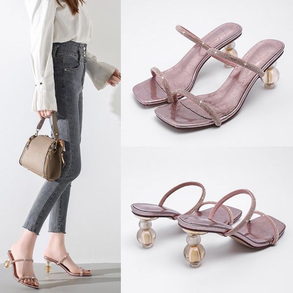 woman slippers high heels fashion transparent crystal rhinestone slides clear strange heels sandals ladies wedding shoes, Black
woman slippers high heels fashion transparent crystal rhinestone slides clear strange heels sandals ladies wedding shoes, Black