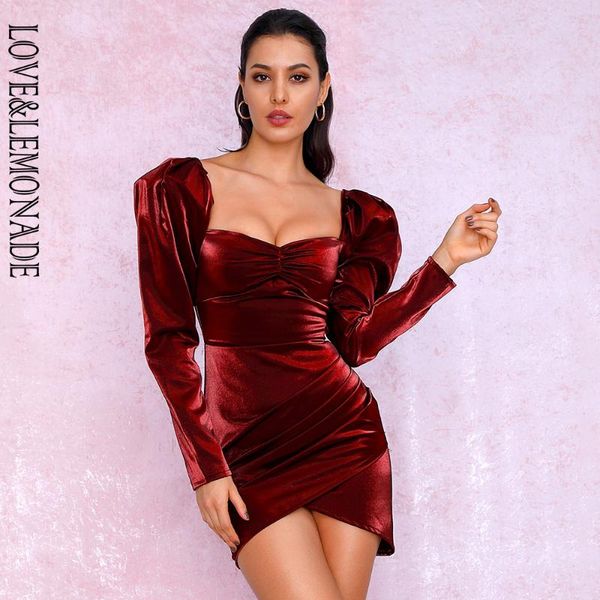 casual dresses love&lemonade deep red square collar bubble long sleeve reflective material party mini dress lm81982, Black;gray
casual dresses love&lemonade deep red square collar bubble long sleeve reflective material party mini dress lm81982, Black;gray
