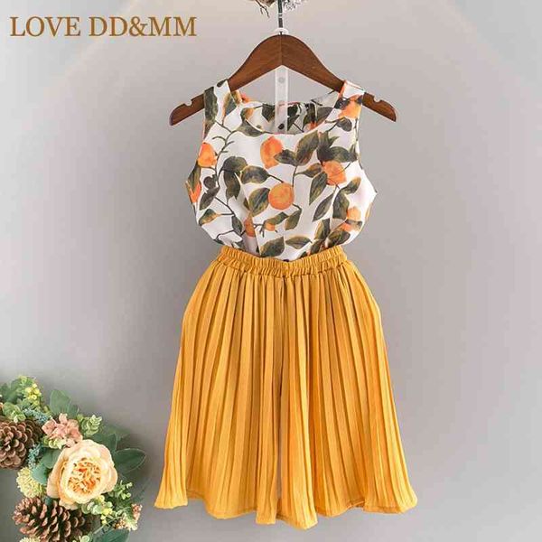 love dd&mm girls clothing sets girls summer fashion fruit pattern chiffon harness shirt + pants suit 210715, White
love dd&mm girls clothing sets girls summer fashion fruit pattern chiffon harness shirt + pants suit 210715, White