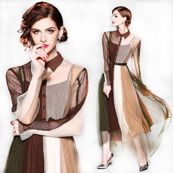 casual dresses europe elegant temperament hepburn party banquet dress female women's mesh patchwork long-sleeved, Black;gray
casual dresses europe elegant temperament hepburn party banquet dress female women's mesh patchwork long-sleeved, Black;gray