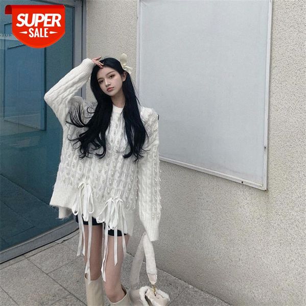 clothing lazy style heavy industry nail jane bowknot sweater round neck loose long sleeve korean fashion women #061i, White
clothing lazy style heavy industry nail jane bowknot sweater round neck loose long sleeve korean fashion women #061i, White