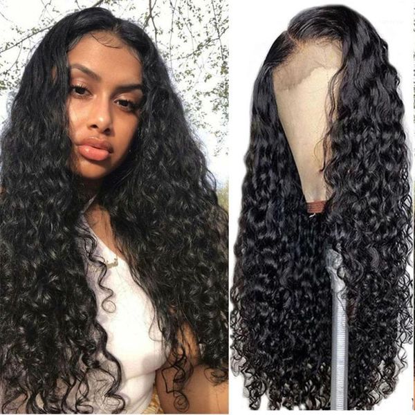 water wave hd lace wig for maxine hair front curly human deep part transparent wigs1, Black;brown
water wave hd lace wig for maxine hair front curly human deep part transparent wigs1, Black;brown