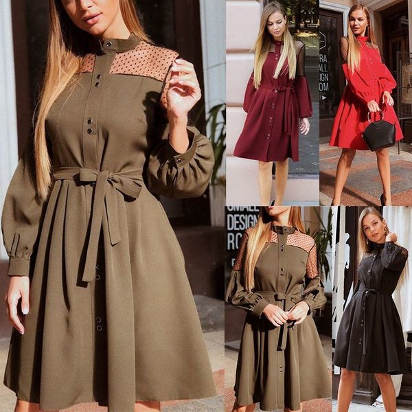 dress dress spring fall bandage shirt button women's clothing shredded incomes flashlight belts clothed at knee height ed casual, Black;gray
dress dress spring fall bandage shirt button women's clothing shredded incomes flashlight belts clothed at knee height ed casual, Black;gray