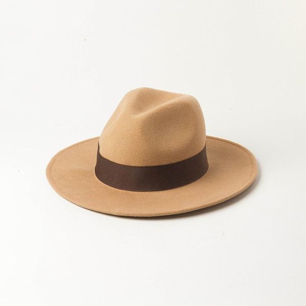 wide brim hats woolen solid fedora hat men women fashion casual jazz ribbon felt korea lady autumn winter vintage fedoras, Blue;gray
wide brim hats woolen solid fedora hat men women fashion casual jazz ribbon felt korea lady autumn winter vintage fedoras, Blue;gray