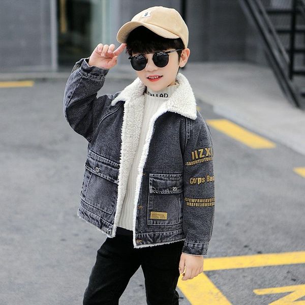jackets boys coats outwear 2021 grey jean thicken warm plus velvet winter autumn fleece cotton cardigan kids children's clothing, Blue;gray
jackets boys coats outwear 2021 grey jean thicken warm plus velvet winter autumn fleece cotton cardigan kids children's clothing, Blue;gray