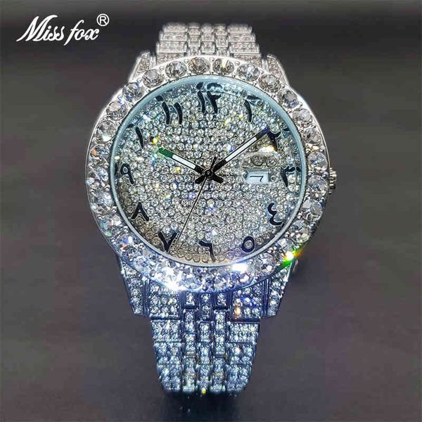 missfox gold watches for men bright diamond luxury design hip hop watch steampunk style waterproof relógio masculino wholesale, Slivery;brown
missfox gold watches for men bright diamond luxury design hip hop watch steampunk style waterproof relógio masculino wholesale, Slivery;brown