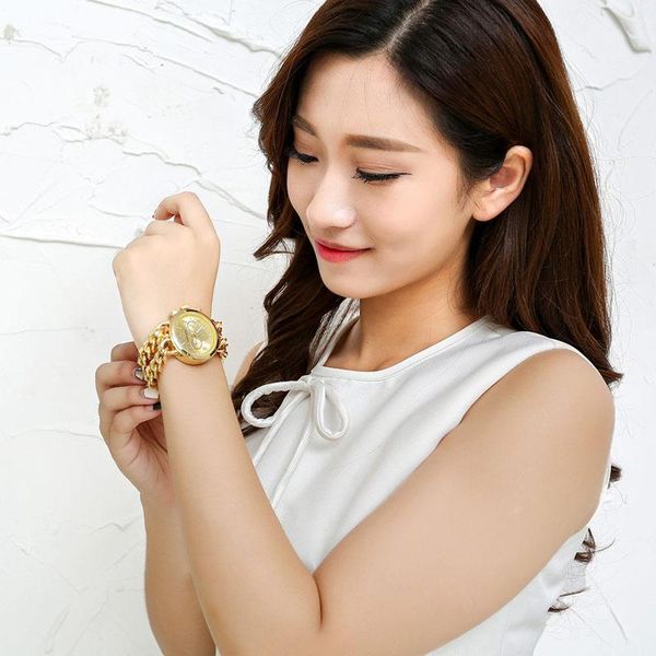 wristwatches liandu alloy belt stainless steel big dial ladies double chain bracelet watch big-name explosive fashion female, Slivery;brown
wristwatches liandu alloy belt stainless steel big dial ladies double chain bracelet watch big-name explosive fashion female, Slivery;brown