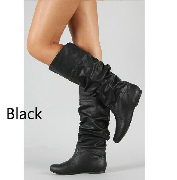 boots fashion women autumn winter temperament ladies round head long female casual 635, Black
boots fashion women autumn winter temperament ladies round head long female casual 635, Black