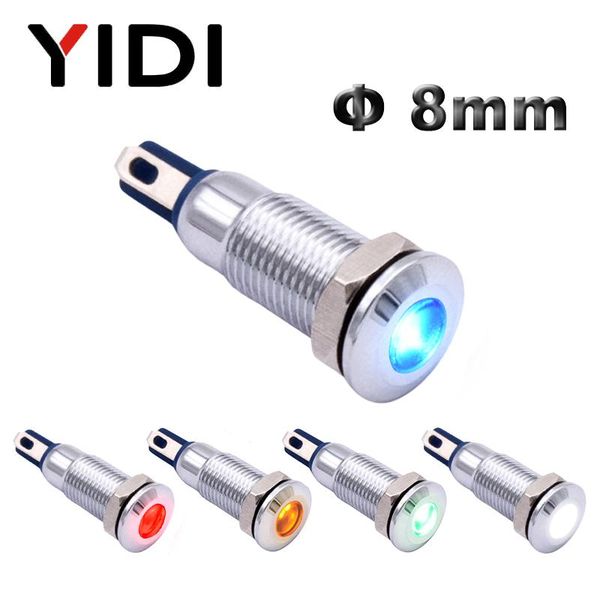 smart home control 8mm waterproof metal indicator light, red green blue yellow white led chrome warning signal lamp pilot light 3v 6v 12v 24
smart home control 8mm waterproof metal indicator light, red green blue yellow white led chrome warning signal lamp pilot light 3v 6v 12v 24