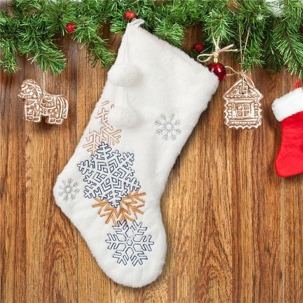 christmas decorations white stocking snowflake embroidery gift candy bag xams tree pendant ornaments fireplace festival home decor
christmas decorations white stocking snowflake embroidery gift candy bag xams tree pendant ornaments fireplace festival home decor
