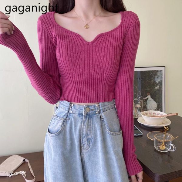 women's sweaters gaganight knitted women solid cropped sweater long sleeve fashion girls pullover chic spring autumn pull femme slim to, White;black
women's sweaters gaganight knitted women solid cropped sweater long sleeve fashion girls pullover chic spring autumn pull femme slim to, White;black
