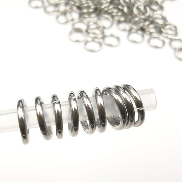 1000pcs stainless steel open jump rings diy craft making split connector for jewelry findings, Silver
1000pcs stainless steel open jump rings diy craft making split connector for jewelry findings, Silver
