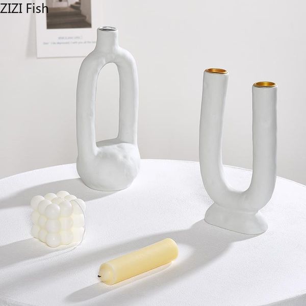 white ceramic candlestick modern minimalist u-shaped candle holders home decor accessories ornaments holiday supplies
white ceramic candlestick modern minimalist u-shaped candle holders home decor accessories ornaments holiday supplies