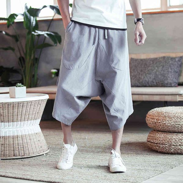 men's shorts chinese style cotton cross bigfoot baggy shorts summer cropped trousers linen long for men harem casual bermuda s8yy, White;black
men's shorts chinese style cotton cross bigfoot baggy shorts summer cropped trousers linen long for men harem casual bermuda s8yy, White;black