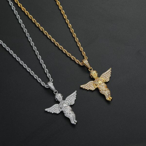 bling mirco pave zircon necklace angel brass cz heart pendants men hip hop jewelry cn358 pendant necklaces, Silver
bling mirco pave zircon necklace angel brass cz heart pendants men hip hop jewelry cn358 pendant necklaces, Silver