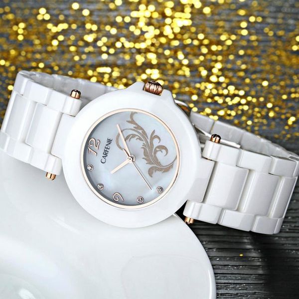 wristwatches carfenie women watches fashion casual ladies bracelet colorful ceramic watch dress female clock, Slivery;brown
wristwatches carfenie women watches fashion casual ladies bracelet colorful ceramic watch dress female clock, Slivery;brown
