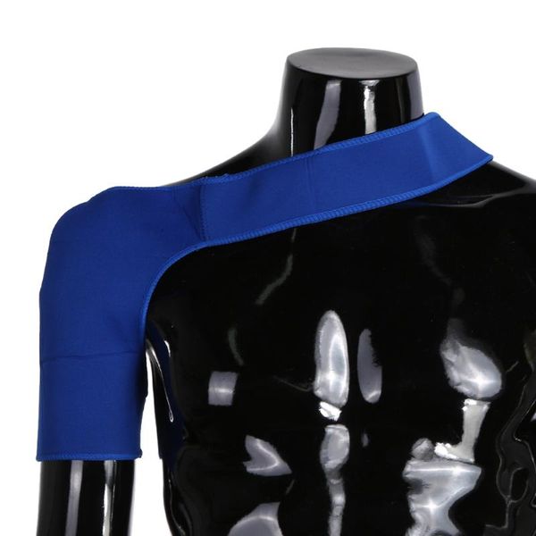 back support men women sports shoulder care brace adjustable single side guard strap wrap belt band pads protector bandage, Black;blue
back support men women sports shoulder care brace adjustable single side guard strap wrap belt band pads protector bandage, Black;blue