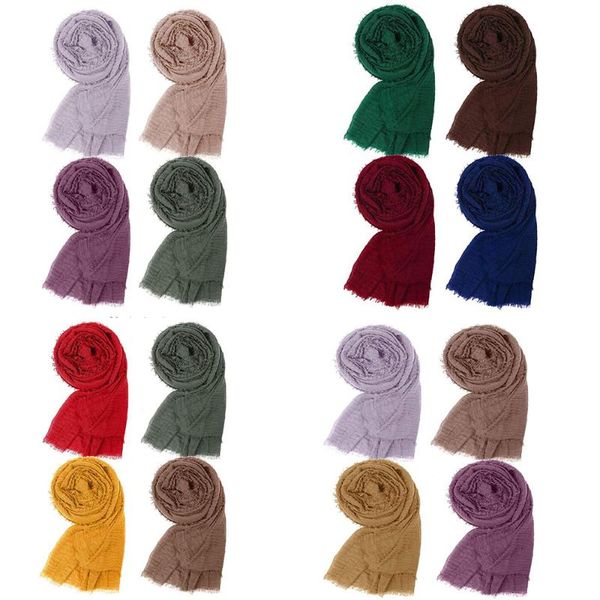 scarves 4 pack solid color ladies cotton scarf shawl soft long gift for women girls 180 cm length hijab wrap muslim, Blue;gray
scarves 4 pack solid color ladies cotton scarf shawl soft long gift for women girls 180 cm length hijab wrap muslim, Blue;gray