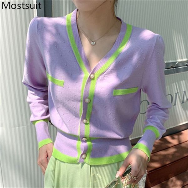 color-blocked knitted cardigan sweater women full sleeve v-neck single breasted korean elegant vintage ladies jumpers 210514, White
color-blocked knitted cardigan sweater women full sleeve v-neck single breasted korean elegant vintage ladies jumpers 210514, White
