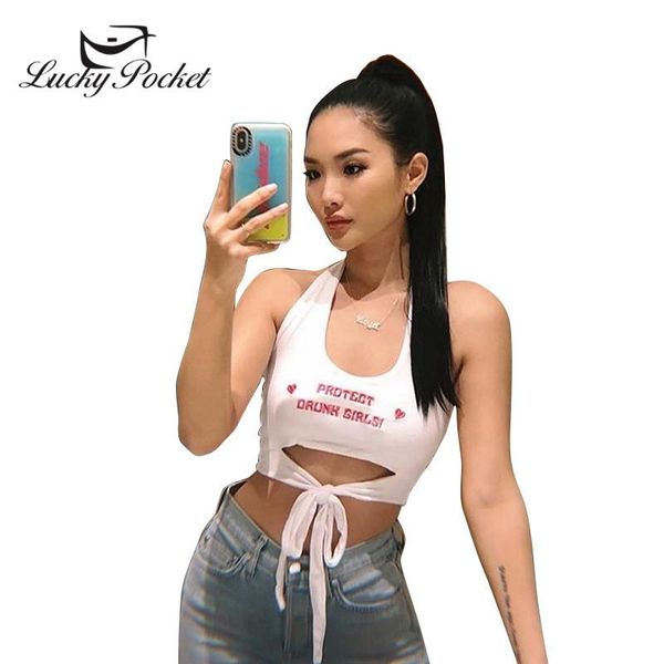 women's t-shirt women summer fashion letter print halter sleeveless crop female slim brand cotton ladies high street tees ml924, White
women's t-shirt women summer fashion letter print halter sleeveless crop female slim brand cotton ladies high street tees ml924, White