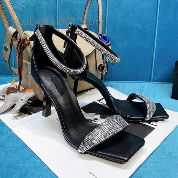 sandals women's shoes 2021 summer rhinestone open toe high-heeled square heels fashion party net red trendy 8.5cm, Black
sandals women's shoes 2021 summer rhinestone open toe high-heeled square heels fashion party net red trendy 8.5cm, Black