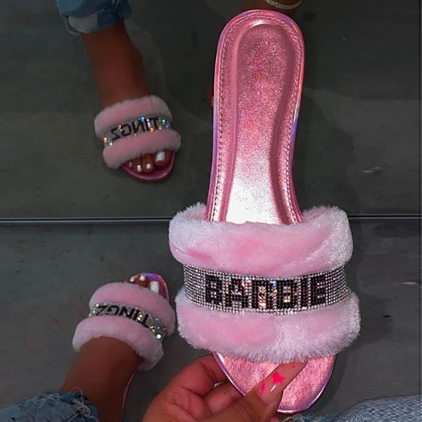 sandals summer women's flat-bottomed slippers plush diamond outer wear fashion pink black 36-43
sandals summer women's flat-bottomed slippers plush diamond outer wear fashion pink black 36-43
