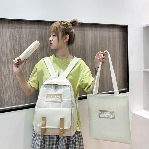 piece set backpack casual school bag for teenage girls large capacity rucksack anti theft bagpack mochilas female bags
piece set backpack casual school bag for teenage girls large capacity rucksack anti theft bagpack mochilas female bags