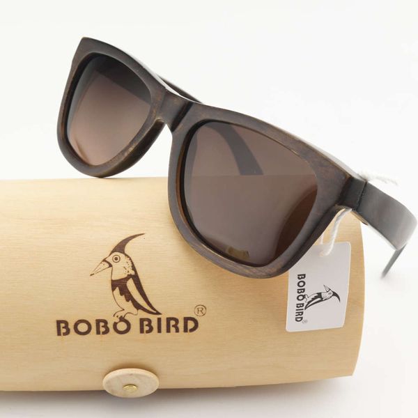 bird bobo wag005b 100% nature ebony wood polarized sunglasses men's eyes the sol feminino mode accessory, Black
bird bobo wag005b 100% nature ebony wood polarized sunglasses men's eyes the sol feminino mode accessory, Black