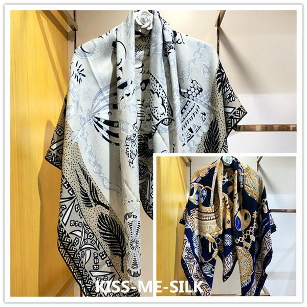 scarves kms egyptian scepter black white silk cashmere square scarf autumn and winter warm shawl for women 135*135cm/175g, Blue;gray
scarves kms egyptian scepter black white silk cashmere square scarf autumn and winter warm shawl for women 135*135cm/175g, Blue;gray