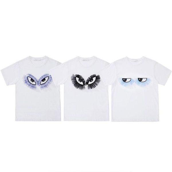 women's t-shirt 2021 summer cute mesh patchwork woman tshirts chic funny cartoon eye pattern tee fashion tide o neck short sleeve t shi, White
women's t-shirt 2021 summer cute mesh patchwork woman tshirts chic funny cartoon eye pattern tee fashion tide o neck short sleeve t shi, White