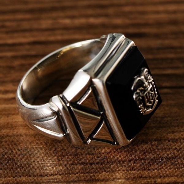 cluster rings 100% real s925 solid pure silver trend black agate navy wide-faced domineering thai man ringring, Golden;silver
cluster rings 100% real s925 solid pure silver trend black agate navy wide-faced domineering thai man ringring, Golden;silver