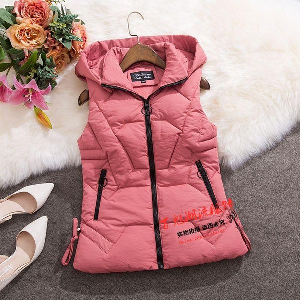 women's vests 2021 autumn winter cotton vest women casual hooded warm sleeveless waistcoat jacket female padded parkas z897, Black;white
women's vests 2021 autumn winter cotton vest women casual hooded warm sleeveless waistcoat jacket female padded parkas z897, Black;white