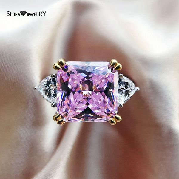 shipei 925 sterling silver princess cut created moissanite pink sapphire citrine gemstone wedding engagement rings fine jewelry cluster, Golden;silver
shipei 925 sterling silver princess cut created moissanite pink sapphire citrine gemstone wedding engagement rings fine jewelry cluster, Golden;silver