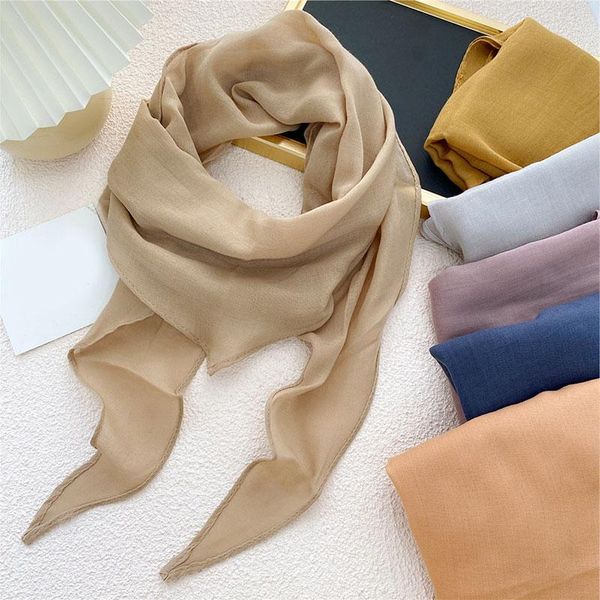 scarves pure color cotton silk scarf women wrap summer lady bandanas fashion versatile shawls 185cm*55cm, Blue;gray
scarves pure color cotton silk scarf women wrap summer lady bandanas fashion versatile shawls 185cm*55cm, Blue;gray