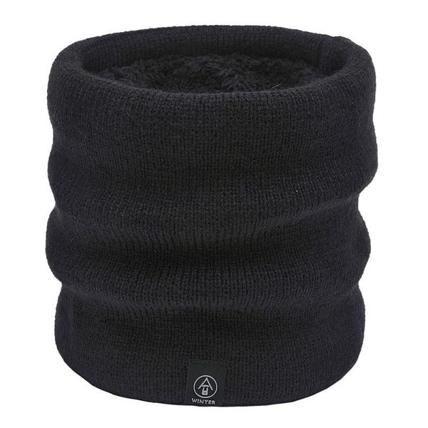 cycling caps & masks winter double-layer knit neck warmer windproof solid color super soft wild loop scarf, Black
cycling caps & masks winter double-layer knit neck warmer windproof solid color super soft wild loop scarf, Black